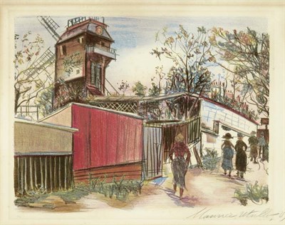 Lot 4421 - Maurice Utrillo MOULIN DE LA GALETTE Color...
