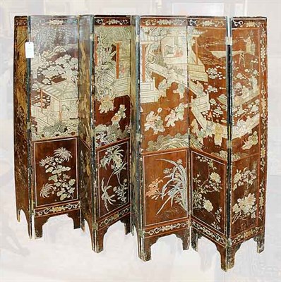 Lot 304 - Chinese Lacquered and Polychrome Decorated...