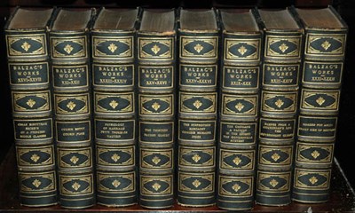 Lot 4319 - [BINDINGS] BALZAC, HONORE DE Works Plates. 8...