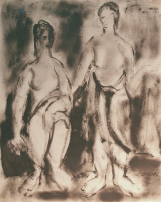 Lot 3001 - 20th Century Two Modernist Figures Signed...
