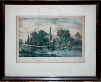 Lot 98 - Currier & Ives, publishers STRATFORD ON AVON...