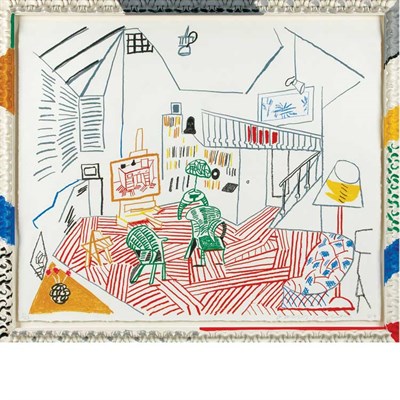 Lot 421 - David Hockney PEMBROKE STUDIO INTERIOR (T....
