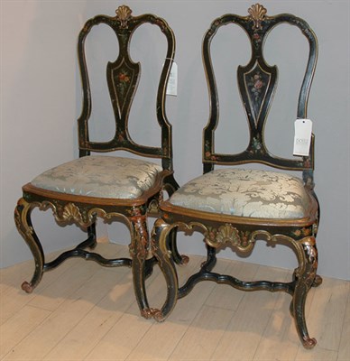 Lot 3473 - Pair of Venetian Parcel Gilt and Polychrome...