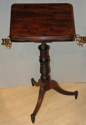 Lot 369 - Regency Mahogany Reading Stand Mounted with...