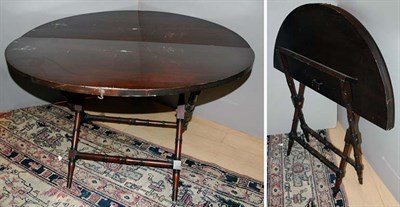 Lot 490 - Georgian Style Mahogany Campaign Table Height...