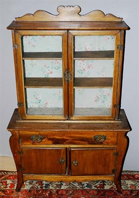 Lot 364 - Fruitwood Miniature Hutch Height 38 inches,...