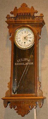 Lot 422 - Eclipse Calendar Regulator Wall Clock Height...