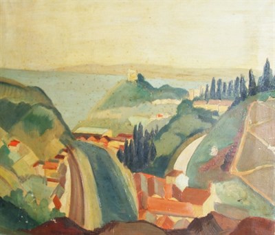Lot 1078 - (i) Pascale 20th Century Coastal Village Scene...