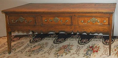 Lot 314 - English Oak and Fruitwood Dresser Base Height...