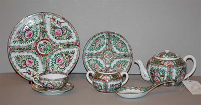 Lot 235 - Rose Medallion Porcelain Dinner Service...