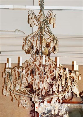 Lot 466A - Rock Crystal Twelve-Light Chandelier