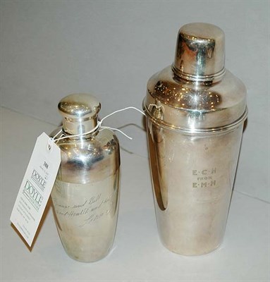 Lot 388 - Tiffany & Co. Sterling Silver Cocktail Shaker;...