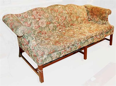 Lot 289 - Georgian Style Upholstered Mahogany Sofa...