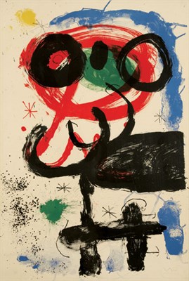 Lot 4332 - Joan Miró A WOMAN PICKING GRAPES (MOURLOT 398)...