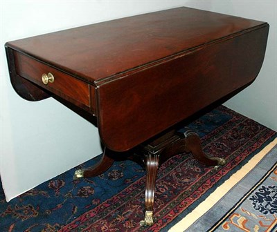 Lot 276 - American Mahogany Drop Leaf Library Table...