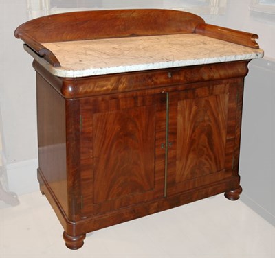 Lot 298 - Marble Top Walnut Washstand Height 36 1/2...
