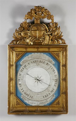 Lot 445 - Louis XVI Gilt-Wood Barometer Selon Torecelli,...