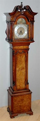 Lot 3571 - Georgian Style Walnut Grandmother Clock Height...