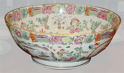 Lot 590 - Rose Medallion Porcelain Center Bowl Height 8...