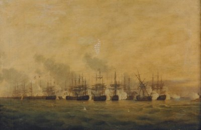 Lot 91 - British School 19th Century A Naval Battle...
