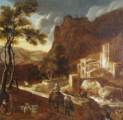 Lot 40 - Dutch School 17th Century The Flight into...