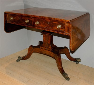 Lot 3548 - Regency Mahogany Sofa Table Height 30 inches,...