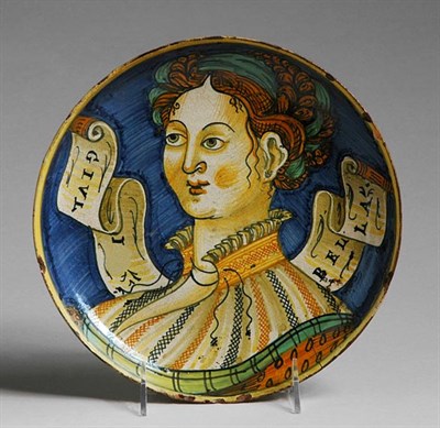 Lot 243 - Italian Maiolica Tazza Of circular form,...