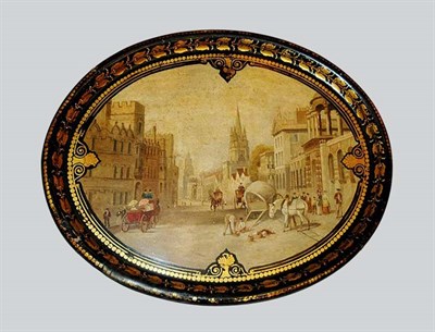 Lot 500A - Victorian Style Papier Mache Tray Width 30...