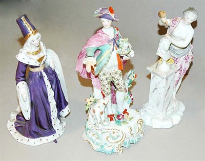 Lot 4167 - Group of Three Continental Porcelain Figures...