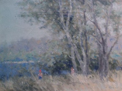Spring Landscape with Children