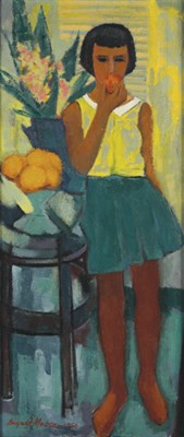 Lot 1127 - August Mosca American, 1909-2002 Girl with...