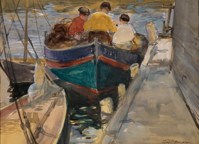 Lot 1271 - Charles Paul Gruppe American, 1860-1940 Three...