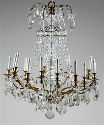 Lot 353 - Louis XV Style Gilt-Bronze and Cut Glass...