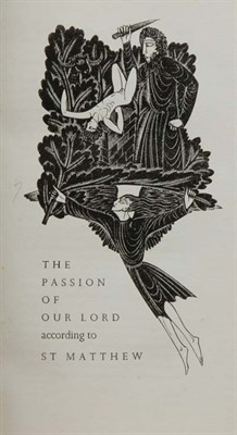 Lot 4059 - [GILL, ERIC] BIBLE IN ENGLISH The Passion of...