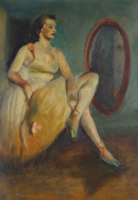 Lot 1289 - Guy Pene du Bois American, 1884-1958 Ballerina...