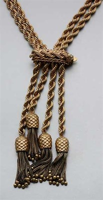 Lot 868 - Double Strand Rope Chain with Slide