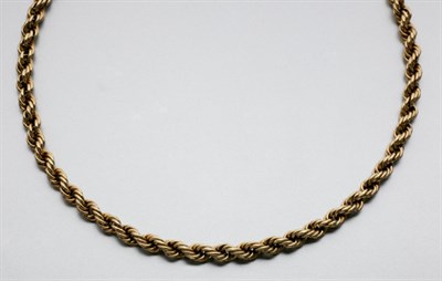 Lot 863 - Gold Rope Watch Chain