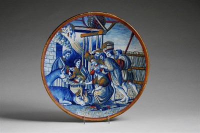 Lot 242B - Italian Maiolica Charger 19th Century With...