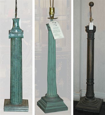 Lot 3339 - Neoclassical Style Cast Iron Columnar Floor...