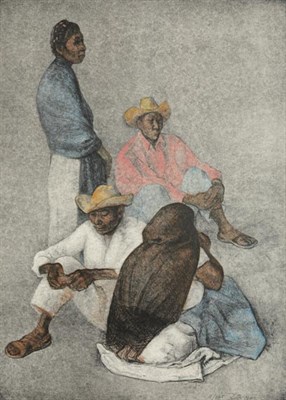Lot 4447 - Francisco Zuniga CAMPESINOS (B. 53) Color...