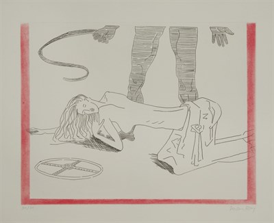 Lot 4378 - Man Ray DONNA (A. 60E) Color etching and...