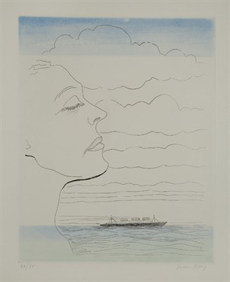 Lot 4380 - Man Ray ELIZABETH (A. 60F) Color etching and...