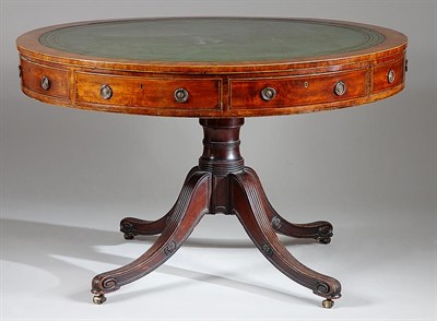 Lot 421 - George III Mahogany Drum Table Late 18th/early...