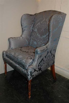 Lot 4551 - Regency Style Mahogany Wing Chair