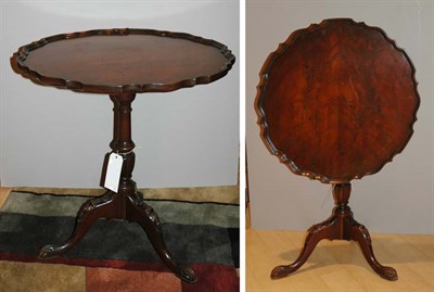 Lot 4519 - Pair of Georgian Style Mahogany Piecrust...