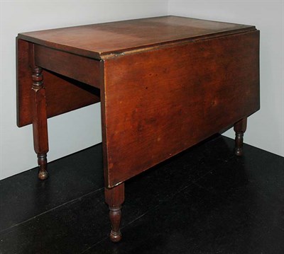 Lot 4163 - American Walnut Drop-Leaf Table 19th Century...