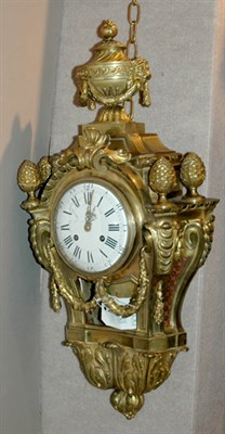 Lot 1355 - Louis XVI Style Gilt-Bronze Cartel Clock Late...