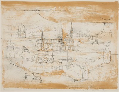 Lot 4442 - Zao Wou-ki LA VIEILLE VILLE (RIVIERE 82) Color...
