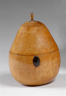 Lot 392 - George III Fruitwood Tea Caddy Late 18th...