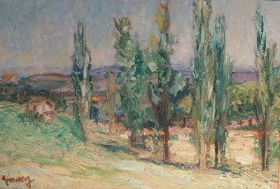 Lot 85 - Jean Viney French, 1901-1978 Peupliers Signed...